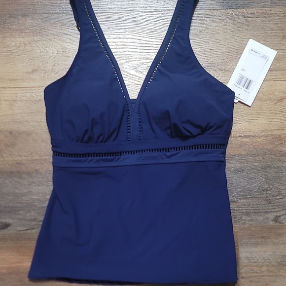 Christina Other - Christina Navy Blue Swim Top